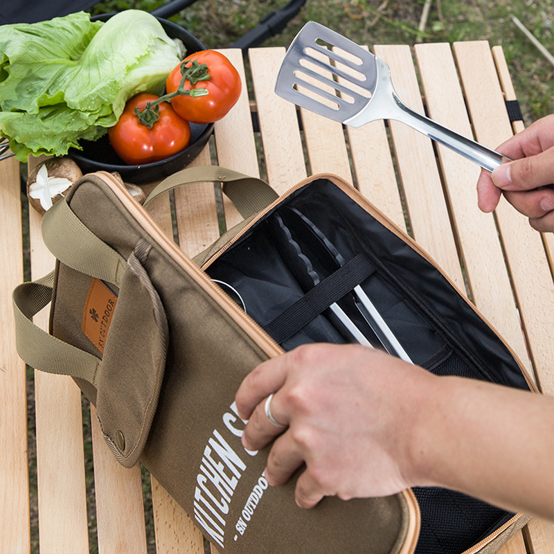 Camping Hiking Cooking - Conjunto de Utensílios de Cozinha para