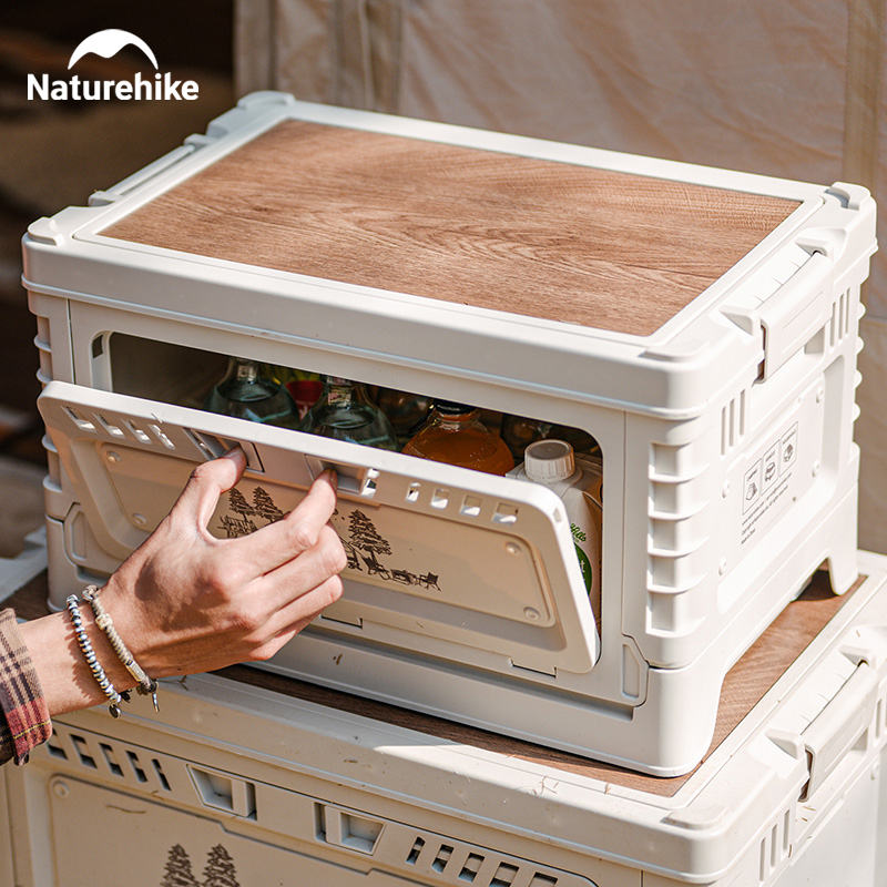Camping Cooking Table - Naturehike-Folding Storage Box para Camping, grande