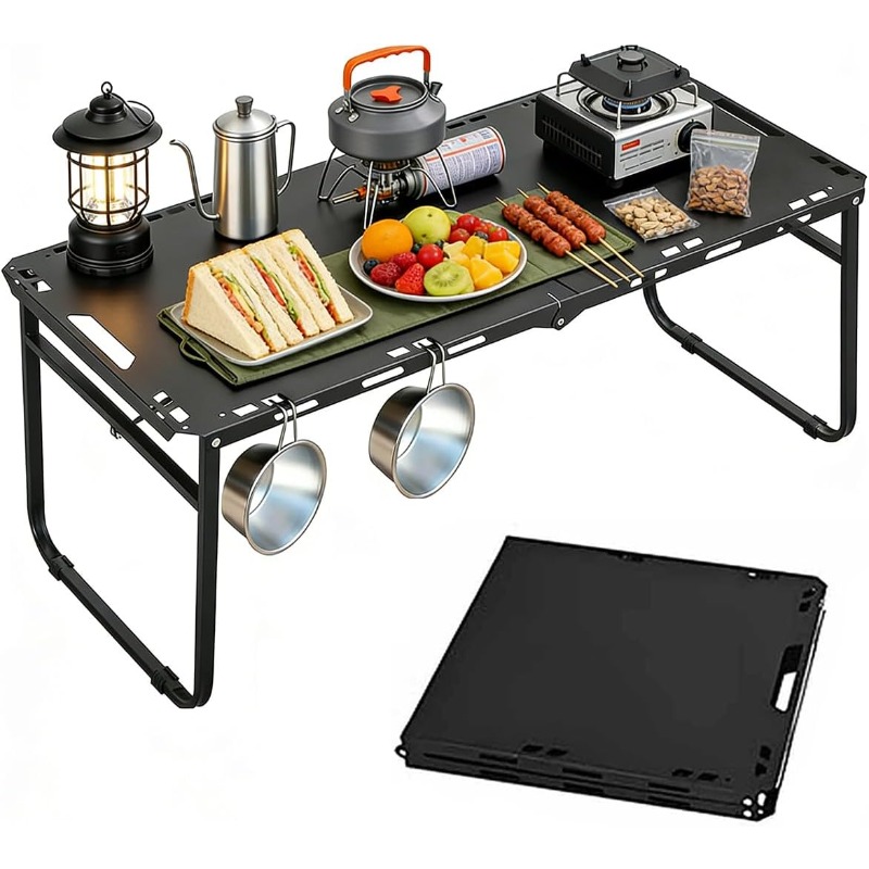 Camping Cooking Table - Mesa de Camping Ajustável e Portátil