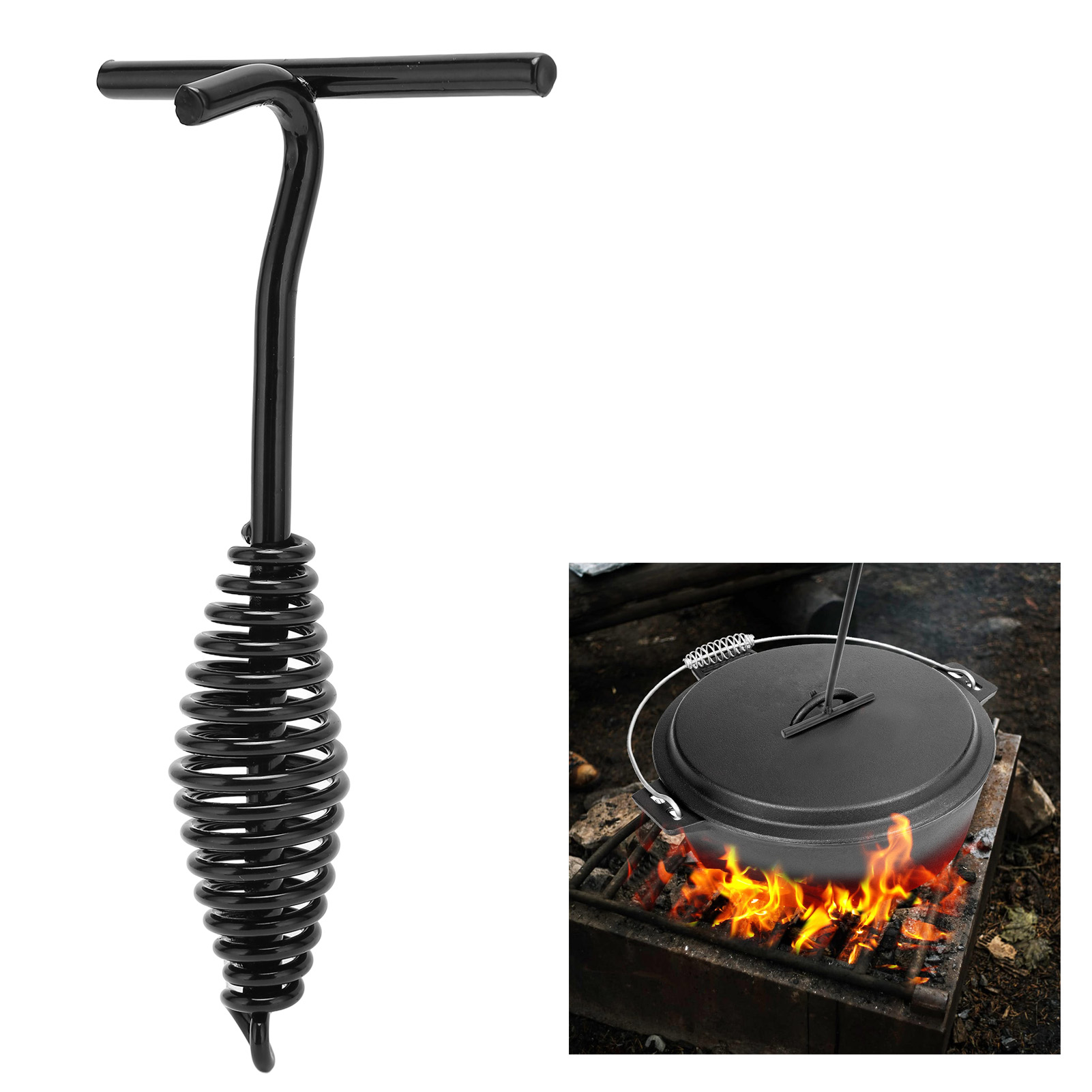 19,5 cm Levantador de tampa de - Camp Dutch Oven Cast avaliação e preço