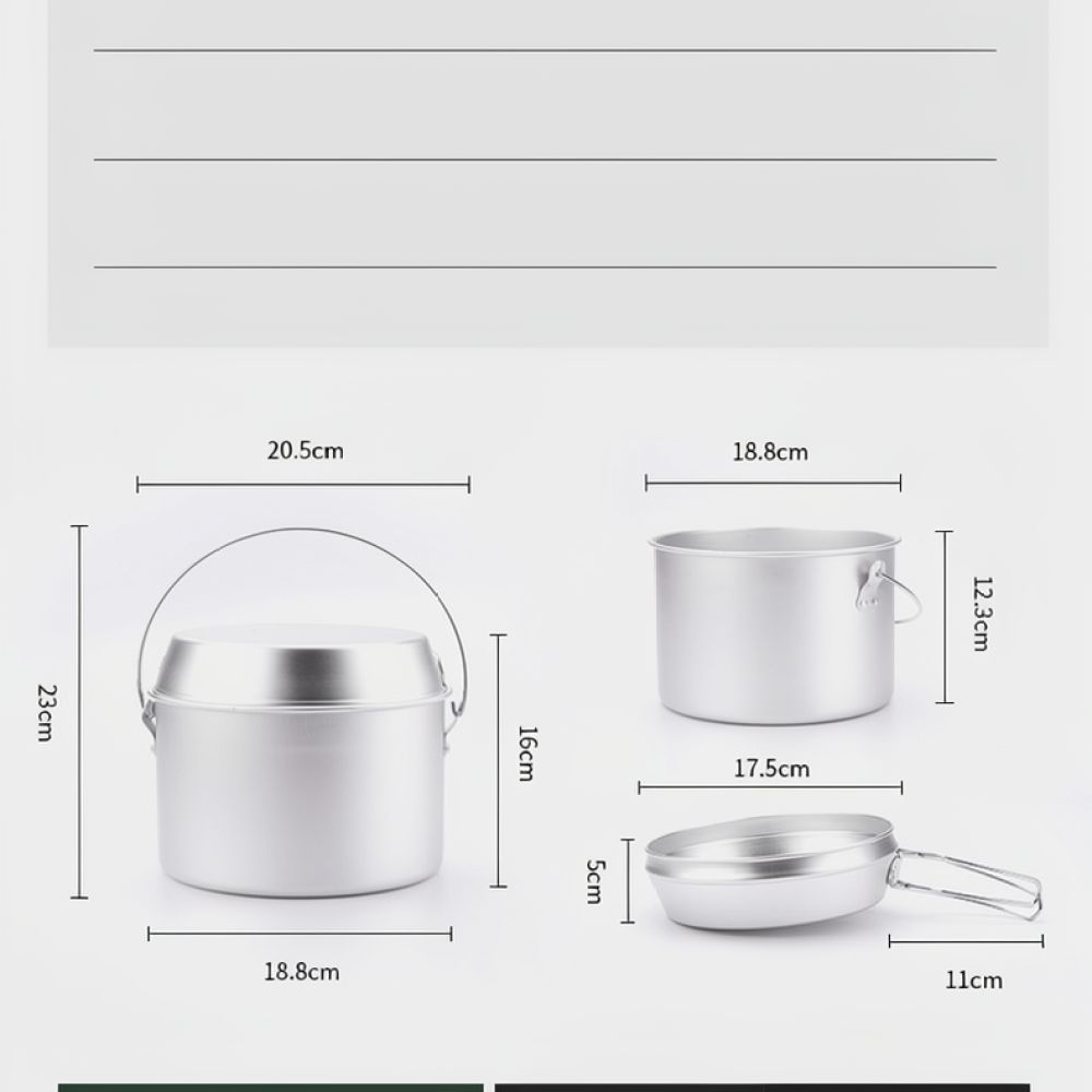 Conjunto de utensílios de cozi - Camping Cooking Dining Set avaliação e preço
