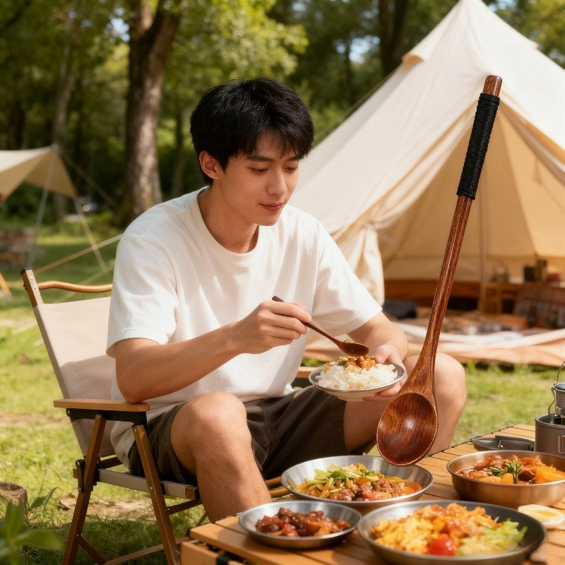 Conjunto de jantar de madeira  - Camping Cooking Dining Set avaliação e preço