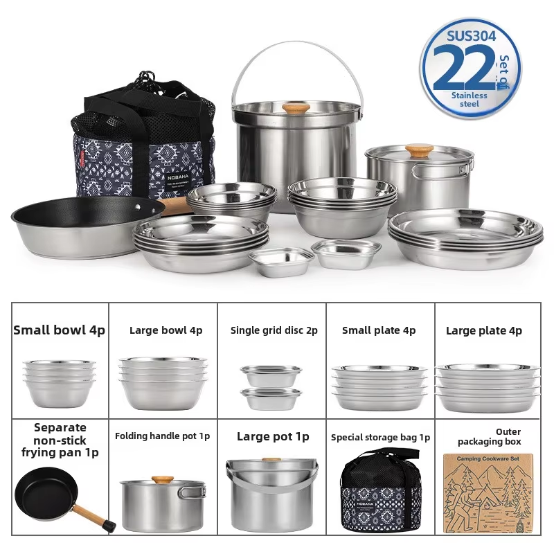 Nobana mais novo conjunto de p - Camping Cooking Organizer avaliação e preço