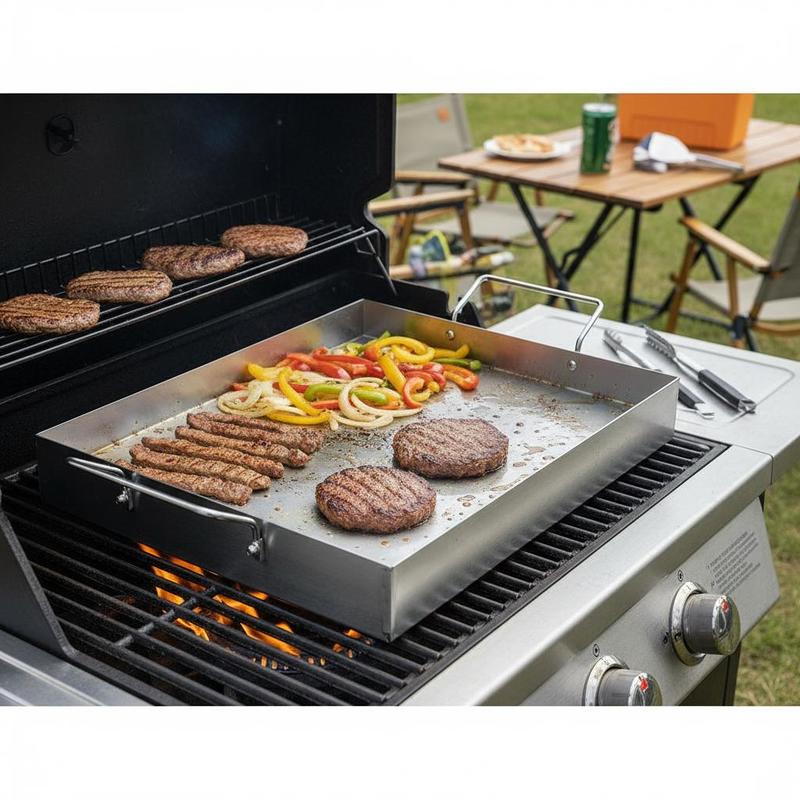 Placa retangular de topo plano - Camping Cooking Flat Top avaliação e preço