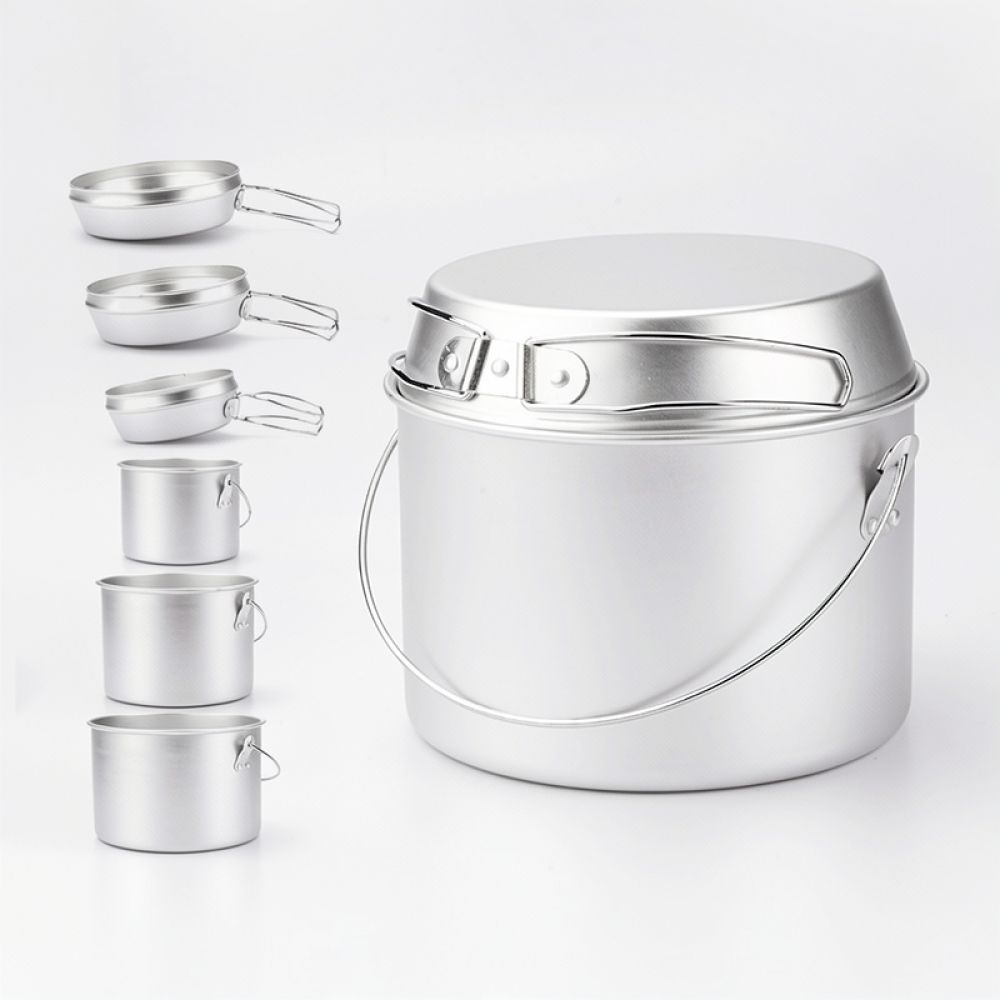 Conjunto de panelas e frigidei - Camping Cooking Dining Set avaliação e preço